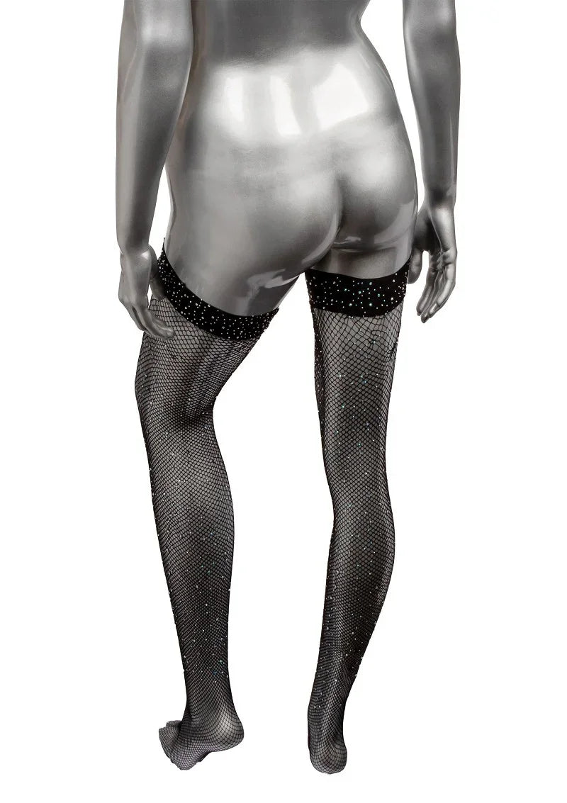 Radiance Dijhoge kousen by CalExotics - Happytoys Sexshop: Toys for Feeling Happy & Easy π - Discreet geleverd