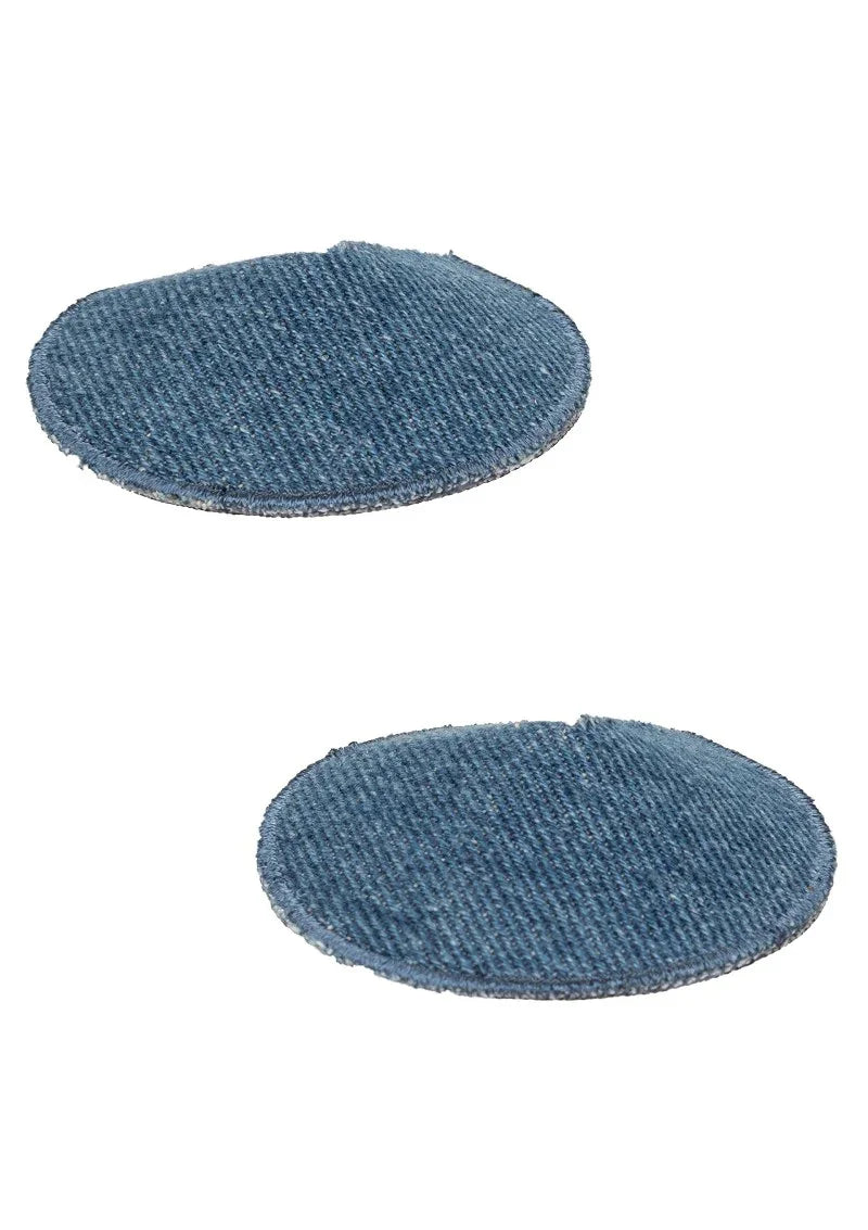 Ride 'em Premium Denim Collection Round Pasties by CalExotics - Happytoys Sexshop: Toys for Feeling Happy & Easy 😊 - Discreet geleverd
