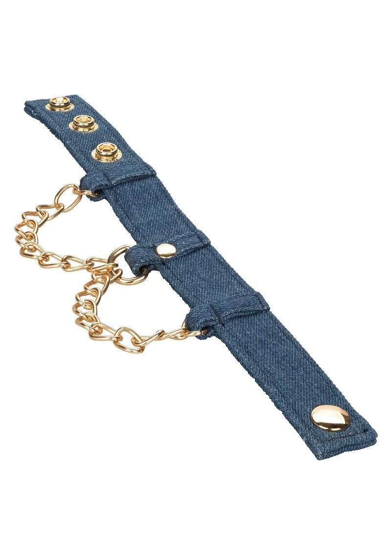 Ride 'em Premium Denim Collection Wrist Cuffs by CalExotics - Happytoys Sexshop: Toys for Feeling Happy & Easy 😊 - Discreet geleverd