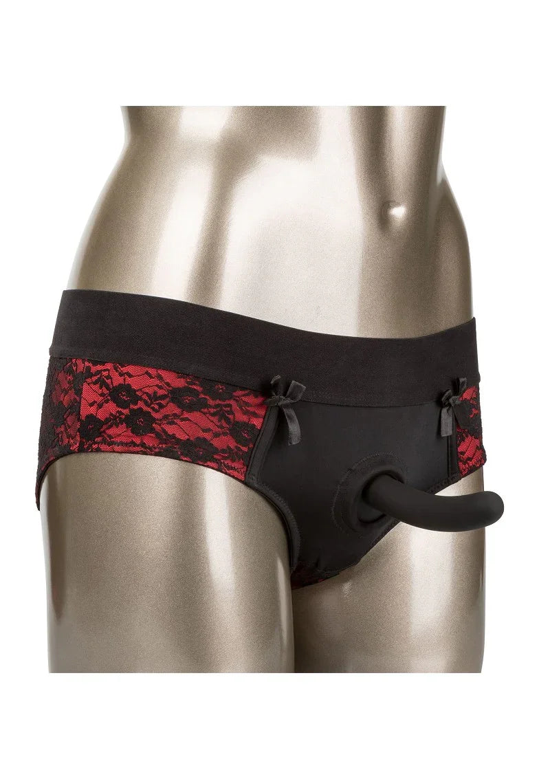 ♀ CalExotics Scandal Crotchless Pegging Panty Set S/M - Happytoys Sexshop: Toys for Feeling Happy & Easy 😊 - Discreet geleverd