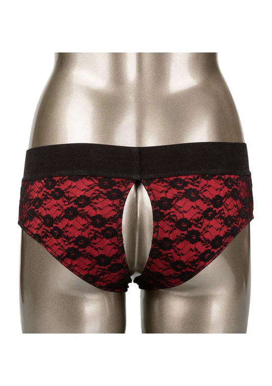 ♀ CalExotics Scandal Crotchless Pegging Panty Set S/M - Happytoys Sexshop: Toys for Feeling Happy & Easy 😊 - Discreet geleverd