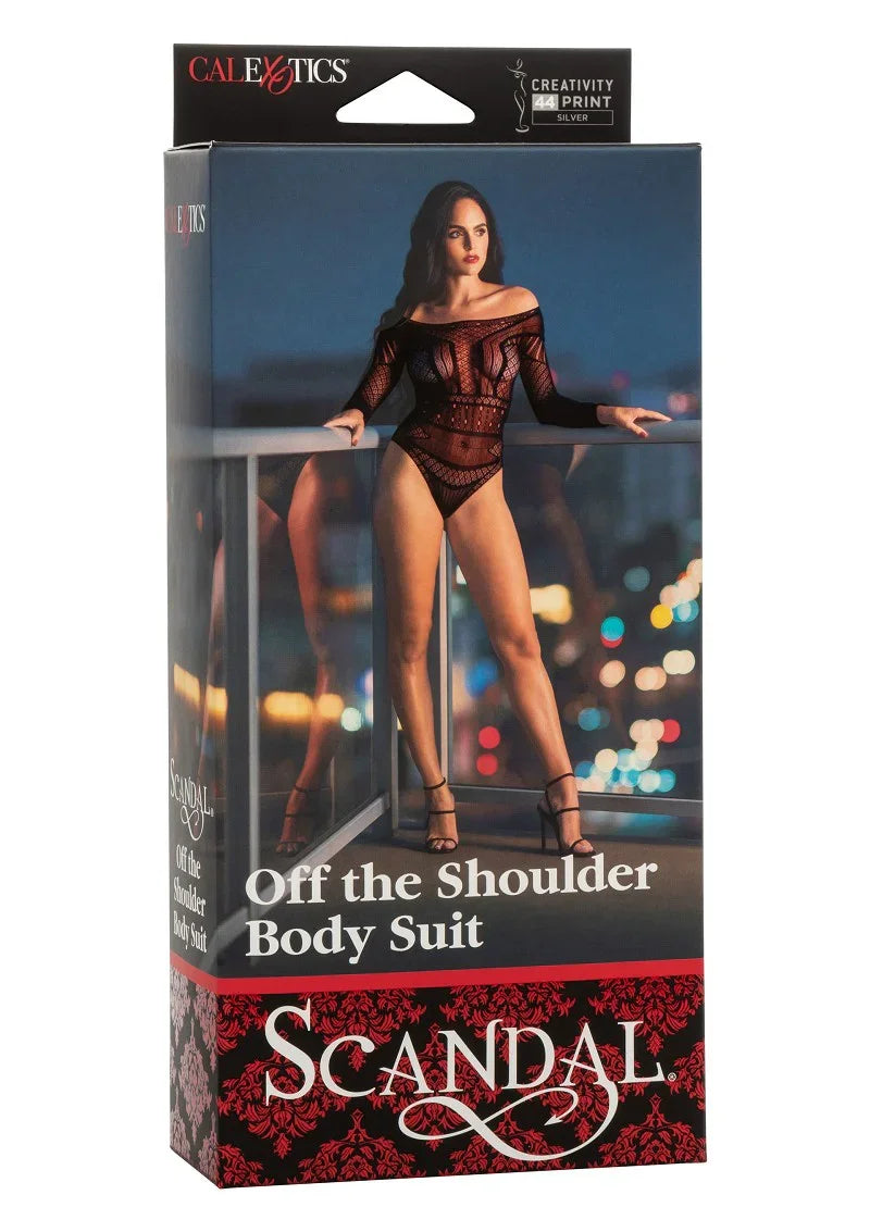 β CalExotics Scandal Off the Shoulder Body Suit - Happytoys Sexshop: Toys for Feeling Happy & Easy π - Discreet geleverd