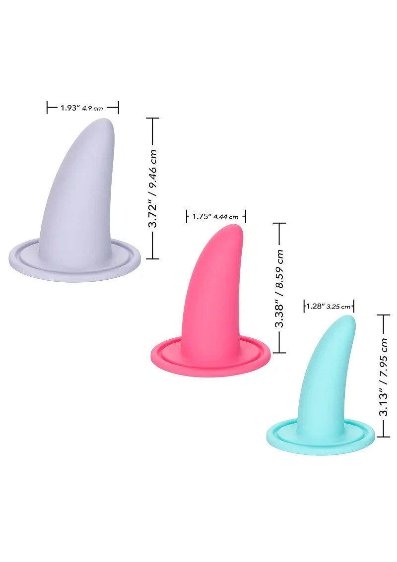 CalExotics She-ology Advanced 3-Piece Wearable Vaginal Dilator Set - Happytoys Sexshop: Toys for Feeling Happy & Easy 😊 - Discreet geleverd
