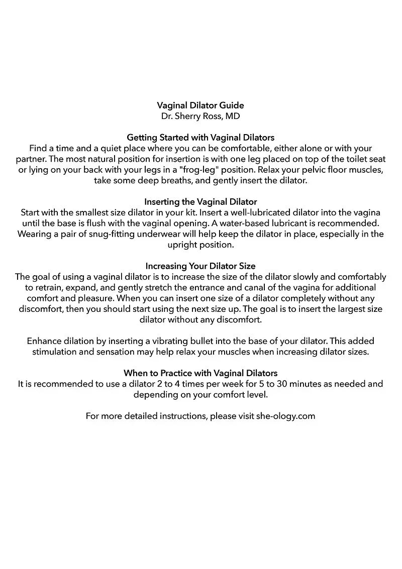 CalExotics She-ology Advanced 3-Piece Wearable Vaginal Dilator Set - Happytoys Sexshop: Toys for Feeling Happy & Easy 😊 - Discreet geleverd