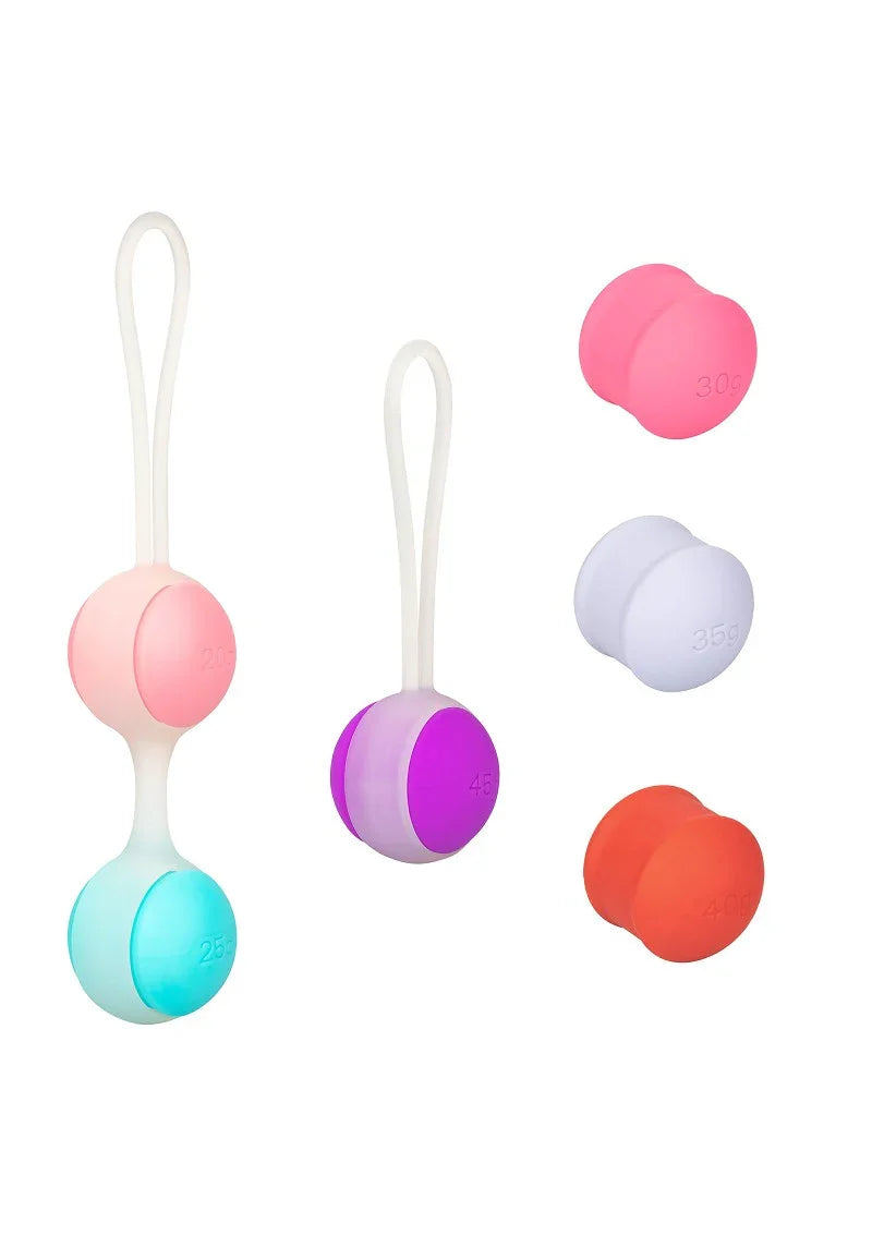 CalExotics She-ology Interchangeable Weighted Kegel Set - Happytoys Sexshop: Toys for Feeling Happy & Easy 😊 - Discreet geleverd