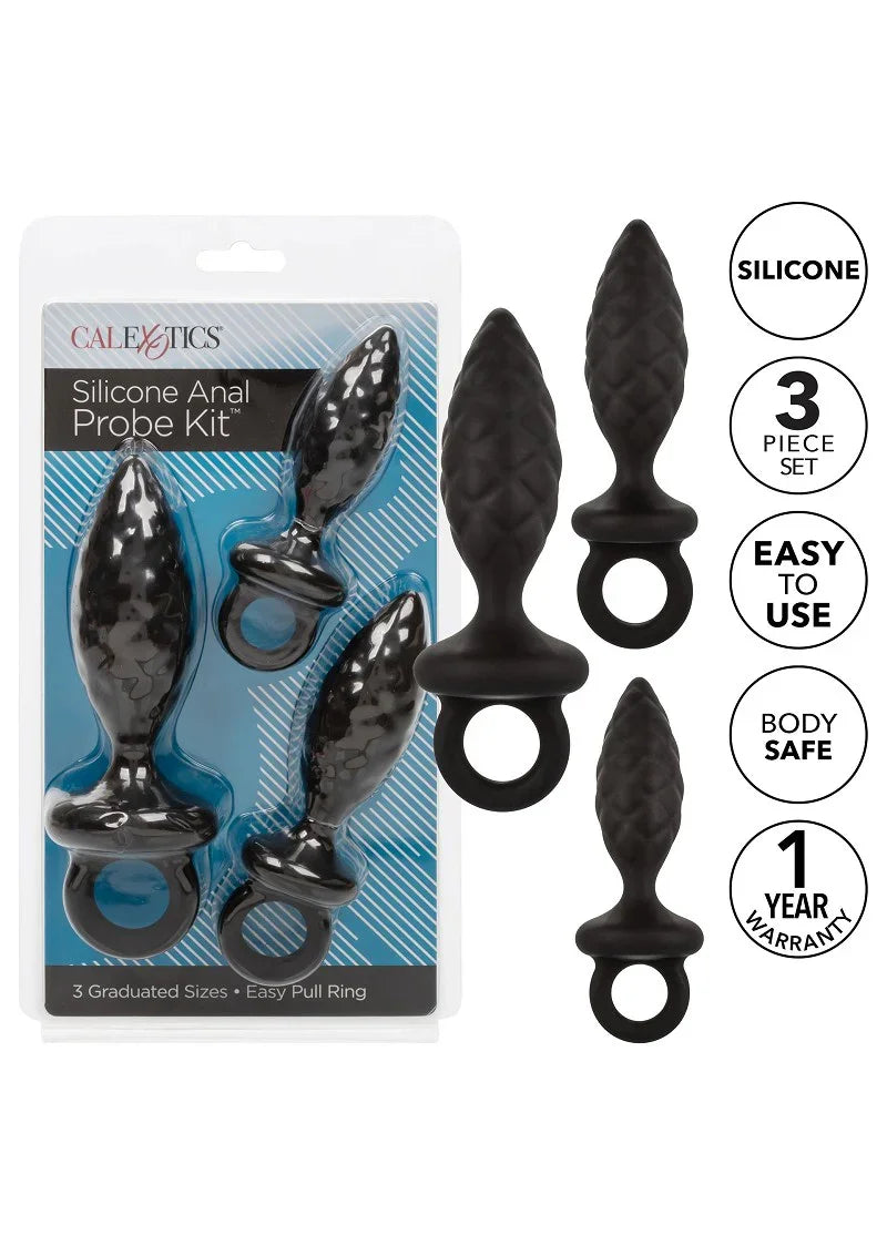 β β CalExotics Silicone Anal Probe Kit @ Happytoys Sexshop: Toys for Feeling Happy & Easy π