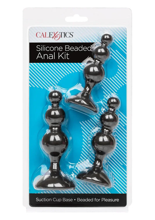 Silicone Beaded Anal Kit by CalExotics - Happytoys Sexshop: Toys for Feeling Happy & Easy 😊 - Discreet geleverd