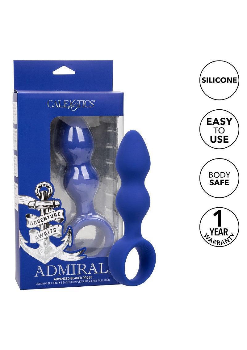 ♂ CalExotics Admiral Advanced Beaded Probe - Happytoys Sexshop: Toys for Feeling Happy & Easy 😊 - Discreet geleverd