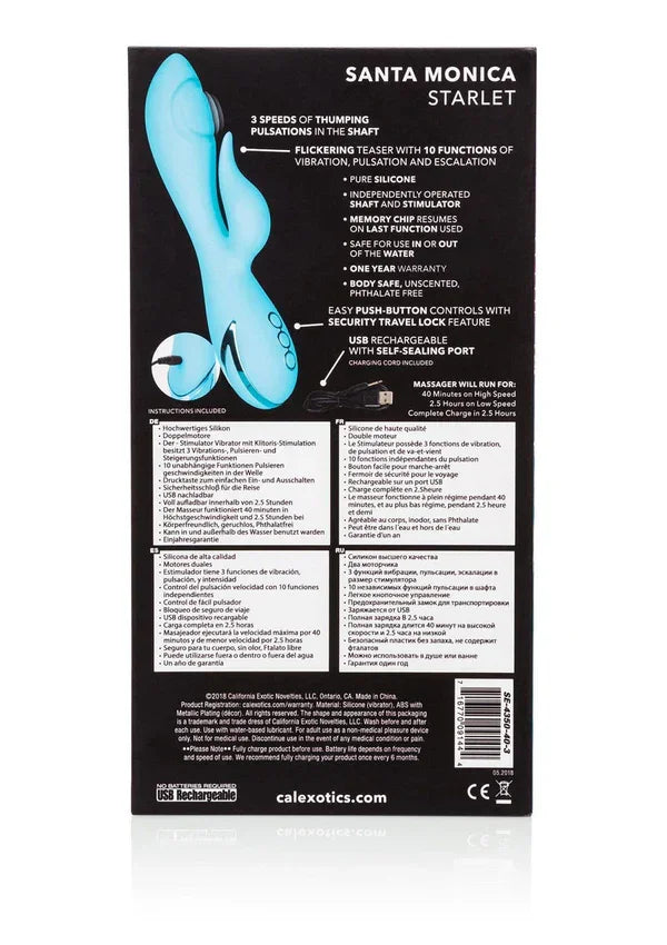California Dreaming Santa Monica Starlet by CalExotics - Happytoys Sexshop: Toys for Feeling Happy & Easy 😊 - Discreet geleverd