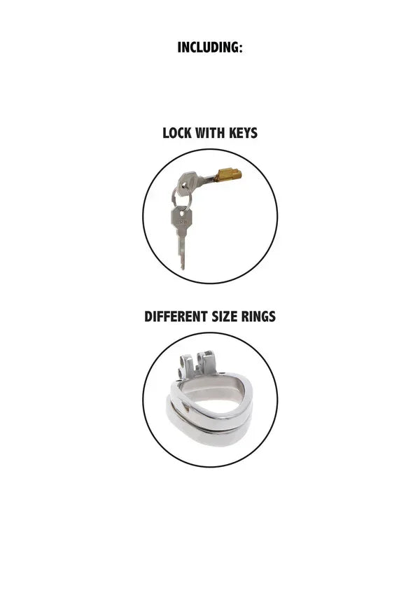 Chastity Cock Cage Metal by Hidden Desire - Happytoys Sexshop: Toys for Feeling Happy & Easy 😊 - Discreet geleverd