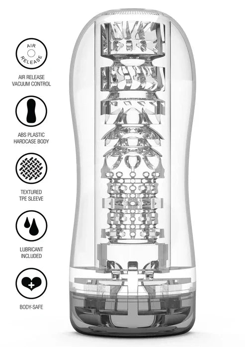 Clear Blast Vacuum Stroker by ToyJoy - Happytoys Sexshop: Toys for Feeling Happy & Easy 😊 - Discreet geleverd