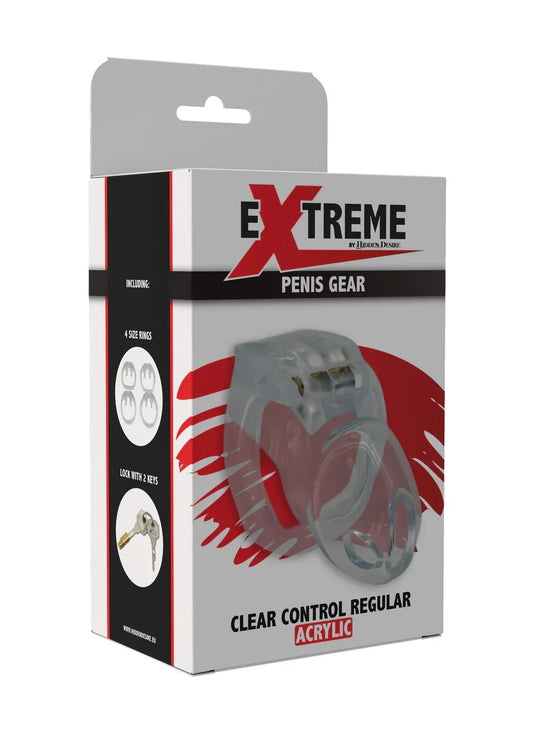 Clear Control Cock Cage Regular by Hidden Desire - Happytoys Sexshop: online sex shop for Feeling Happy & Easy đ - Discreet geleverd