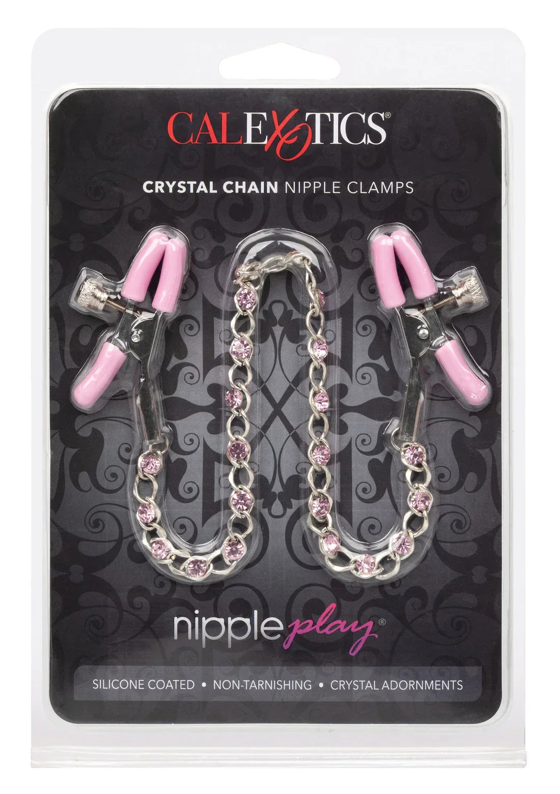 Nippelklemmen mit Kristallkette von CalExotics