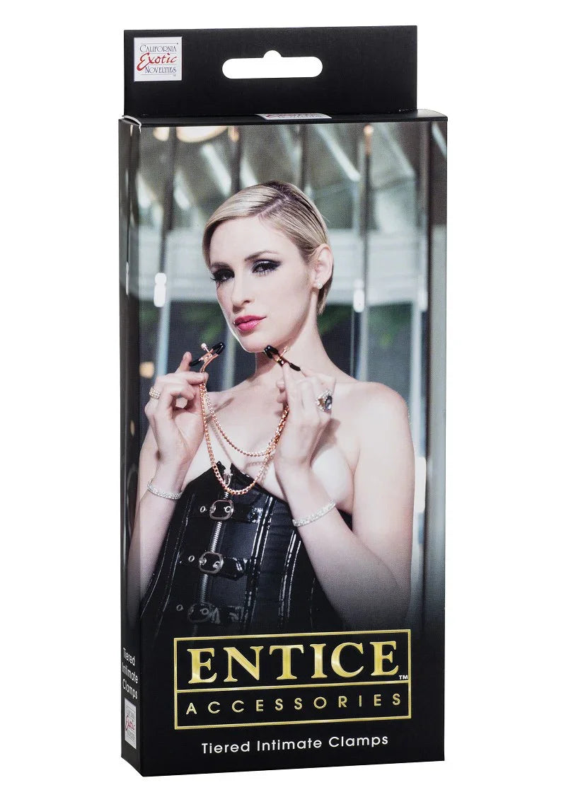 Entice Accessories Tiered Intimate Clamps by CalExotics - Happytoys Sexshop: Toys for Feeling Happy & Easy 😊 - Discreet geleverd