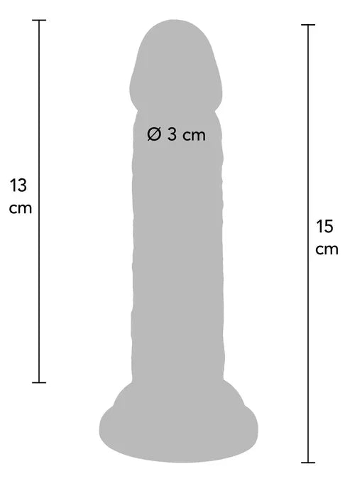 Deluxe Dual Density Dong TPE 15 cm by ToyJoy - Happytoys Sexshop: Toys for Feeling Happy & Easy ๐ - Discreet geleverd