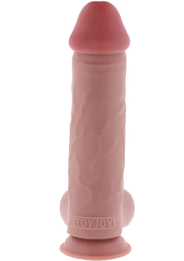 Deluxe Dual Density Thick Dildo TPE 31 cm by ToyJoy - Happytoys Sexshop: Toys for Feeling Happy & Easy 😊 - Discreet geleverd
