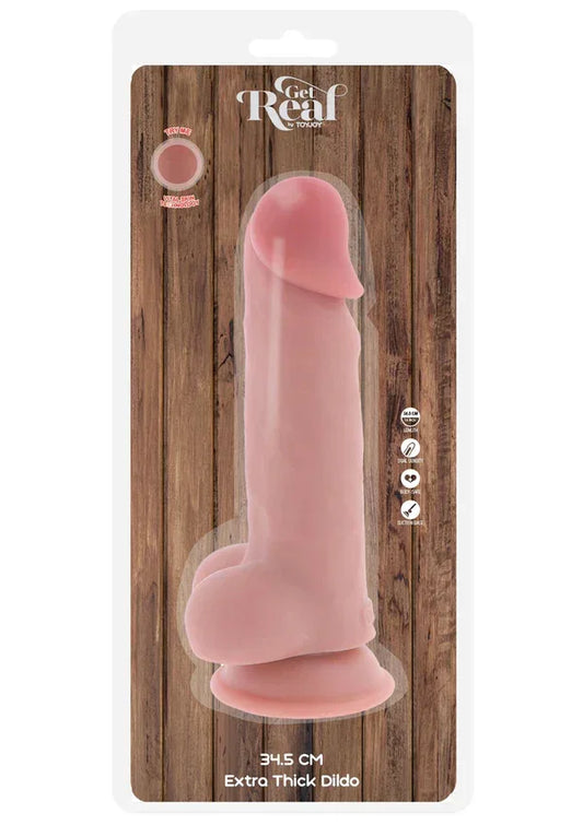 DeluxeDualDensityThickDildoTPE34.5cmbyToyJoy2 @ Happytoys Sexshop: online sex shop for Feeling Happy & Easy 😊 the erotic store owned by a woman