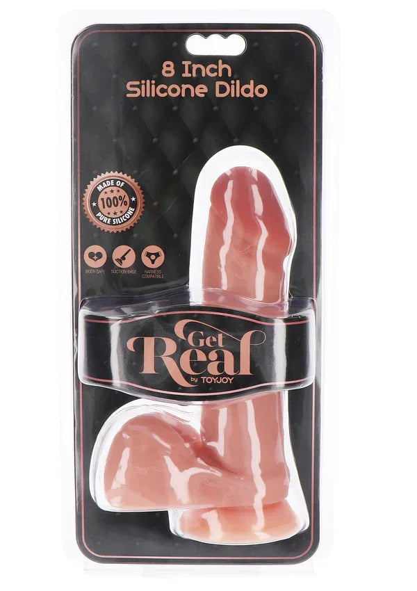 Dildo Silicone 20 cm by ToyJoy - Happytoys Sexshop: Toys for Feeling Happy & Easy 😊 - Discreet geleverd