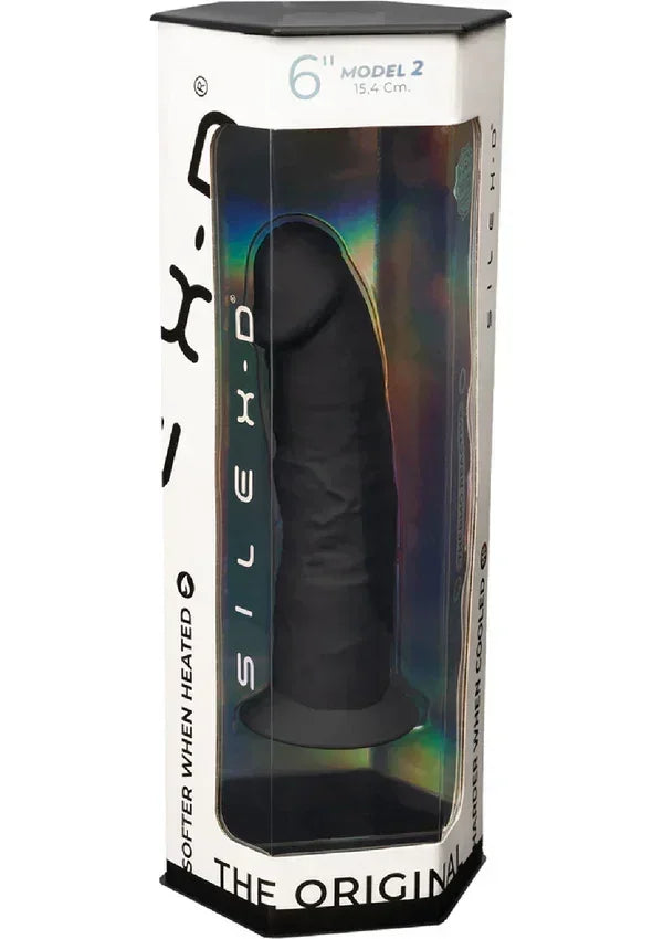 Dong Model 6 inch Glow Red by Silex-D - Happytoys Sexshop: Toys for Feeling Happy & Easy 😊 - Discreet geleverd