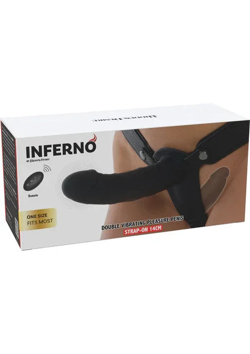 Double Vibrating Pleasure Penis Strapon 14 cm by Hidden Desire