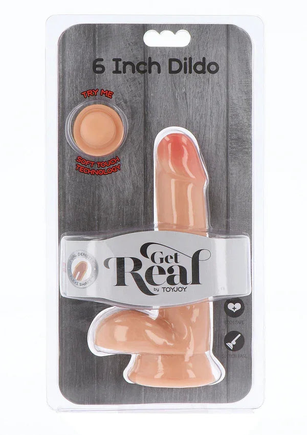 Dual Density Dildo TPE 17 cm by ToyJoy - Happytoys Sexshop: Toys for Feeling Happy & Easy 😊 - Discreet geleverd