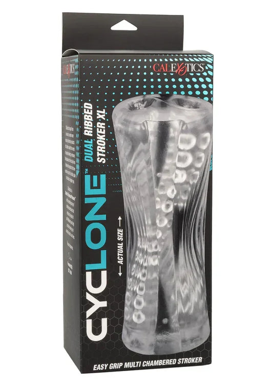 Dual Ribbed Stroker XL by CalExotics - Happytoys Sexshop: Toys for Feeling Happy & Easy š - Discreet geleverd