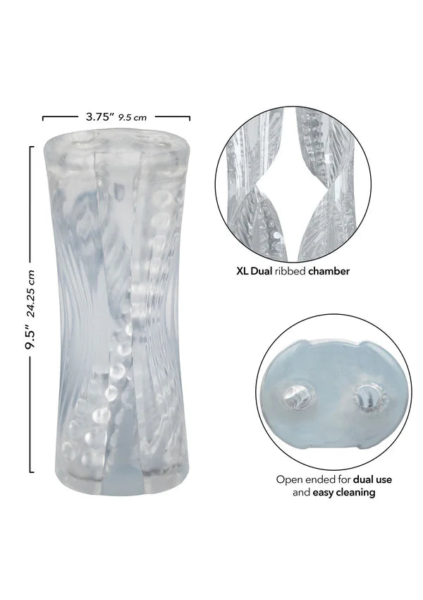 Dual Ribbed Stroker XL by CalExotics