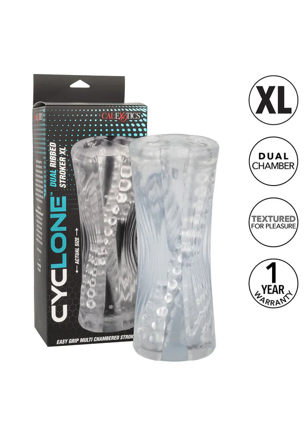 Dual Ribbed Stroker XL by CalExotics