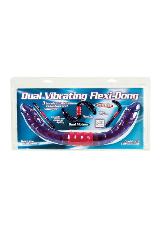 Dual Vibrating Flexi-Dong by CalExotics - Happytoys Sexshop: Toys for Feeling Happy & Easy 😊 - Discreet geleverd