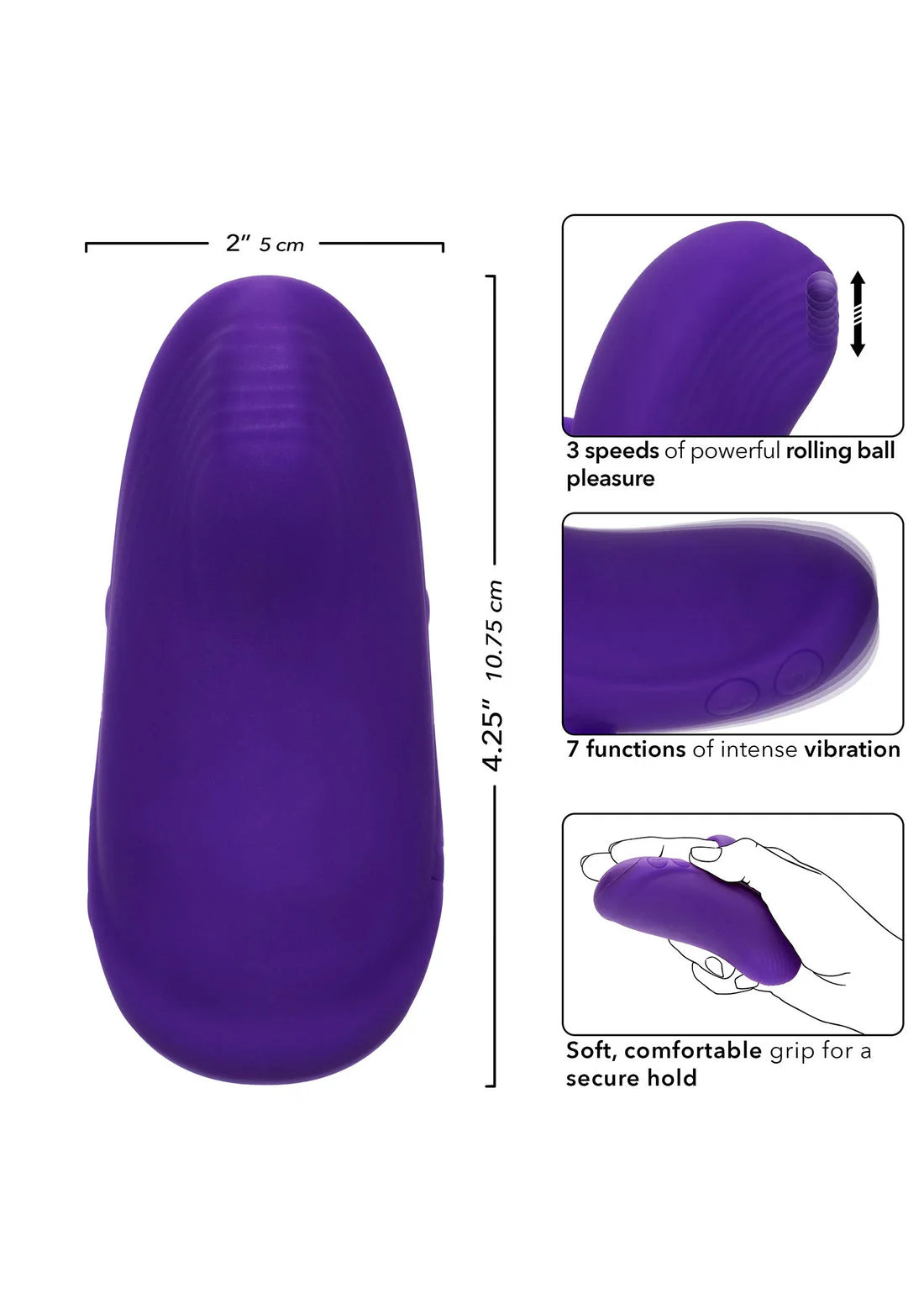 Envy Rolling Ball Massager by CalExotics - Happytoys Sexshop: Toys for Feeling Happy & Easy 😊 - Discreet geleverd