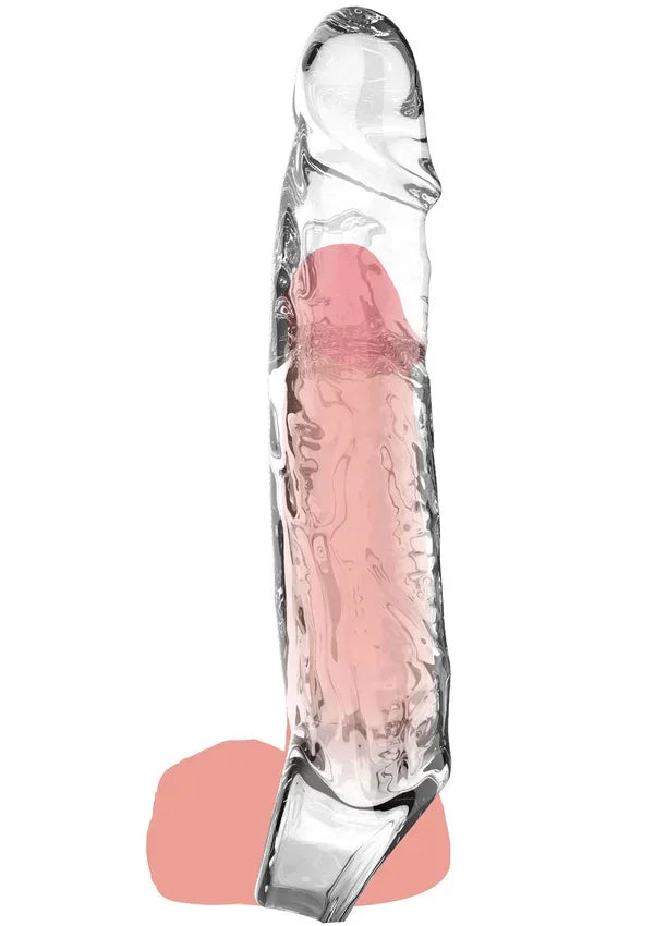 Extension Sleeve TPE Large 19 cm Skin by YoyJoy - Happytoys Sexshop: Toys for Feeling Happy & Easy 😊 - Discreet geleverd