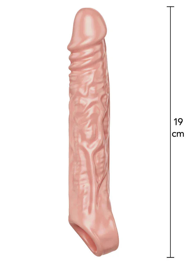 Extension Sleeve TPE Large 19 cm Skin by YoyJoy - Happytoys Sexshop: Toys for Feeling Happy & Easy 😊 - Discreet geleverd