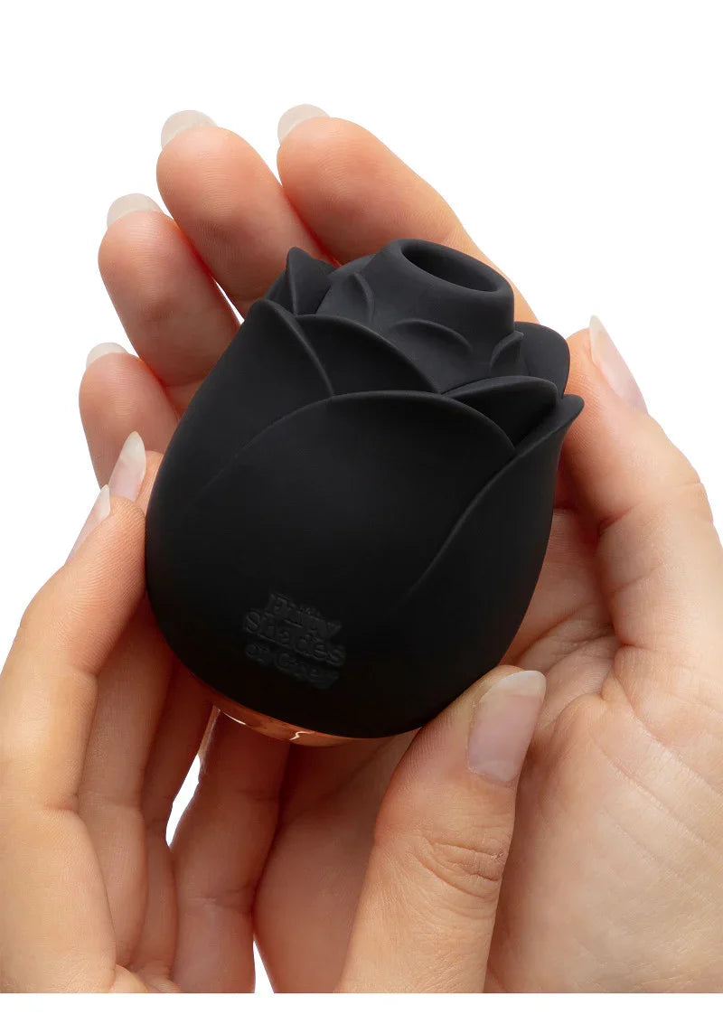 Suction Rose Black Fifthy Shades of Grey - Happytoys Sexshop: Toys for Feeling Happy & Easy 😊 - Discreet geleverd