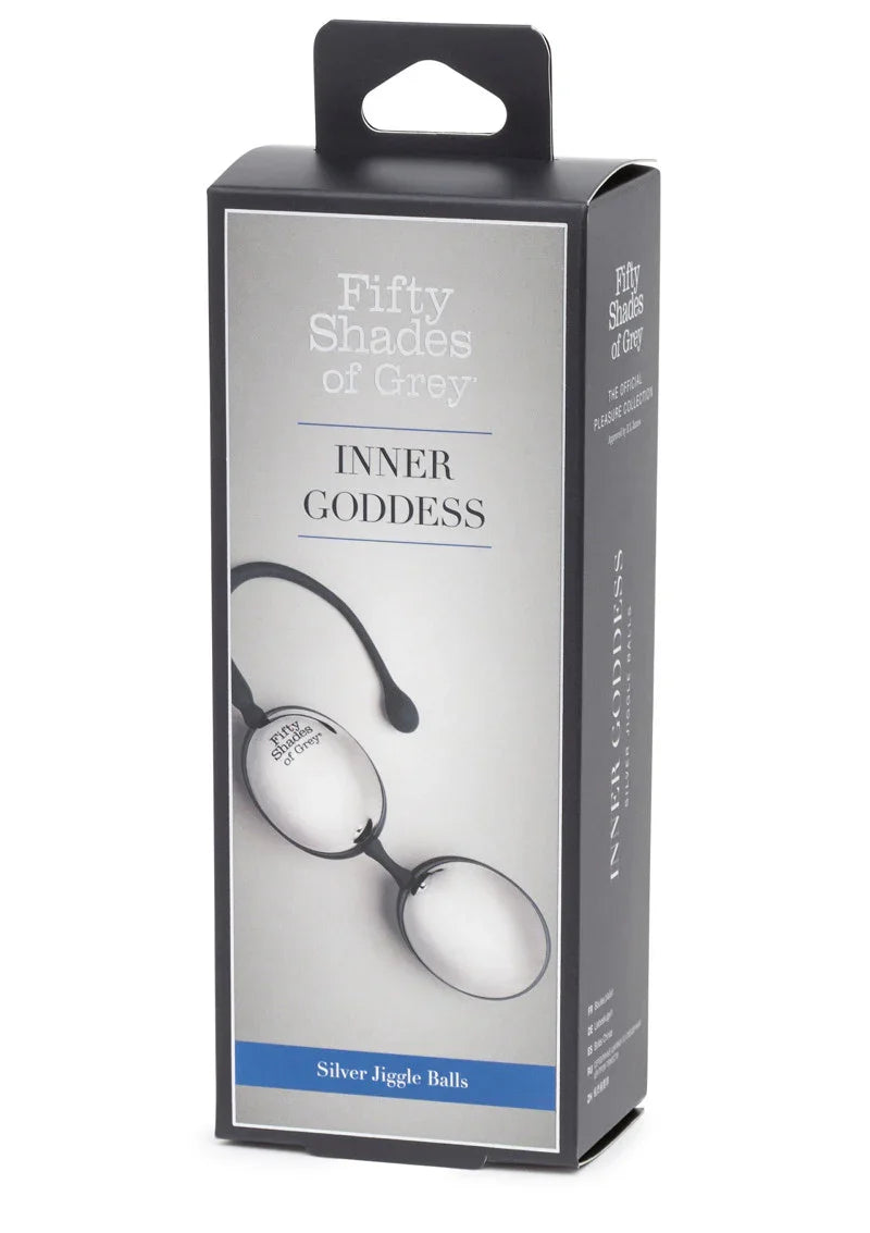 Inner Goddess Silver Jiggle Balls 67g Fifty Shades of Grey - Happytoys Sexshop: Toys for Feeling Happy & Easy 😊 - Discreet geleverd