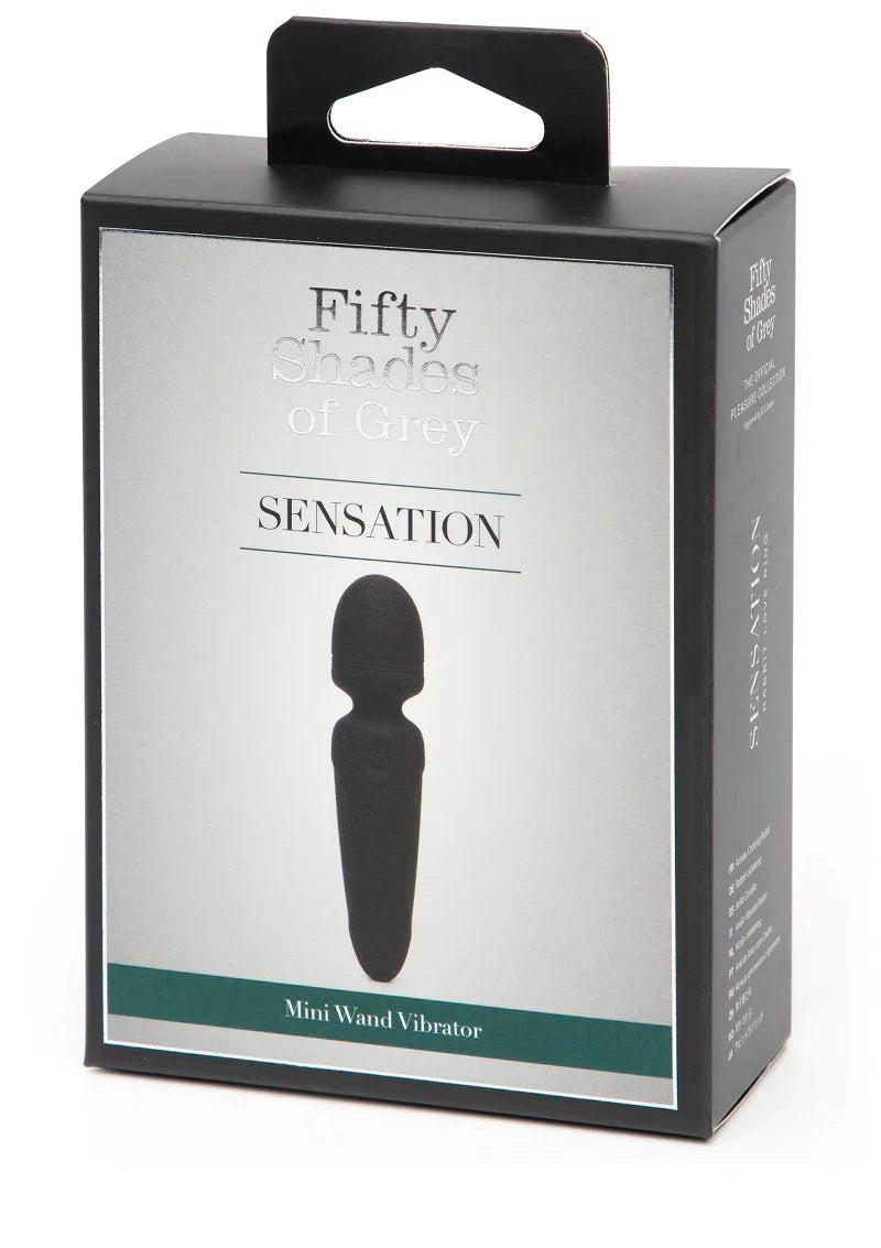 Sensation Rechargeable Mini Wand Vibrator Fifty Shades of Grey - Happytoys Sexshop: Toys for Feeling Happy & Easy π - Discreet geleverd