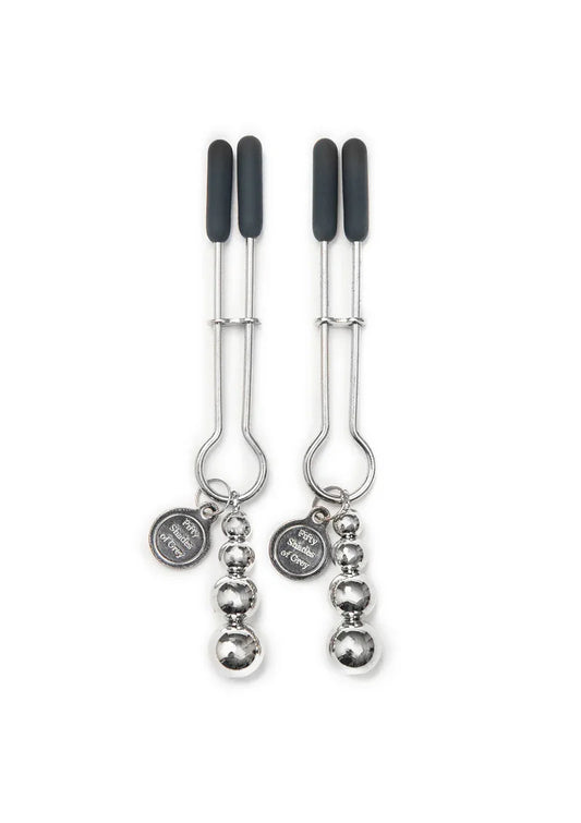 The Pinch Adjustable Nipple Clamps by Fifty Shades of Grey - Happytoys Sexshop: Toys for Feeling Happy & Easy 😊 - Discreet geleverd