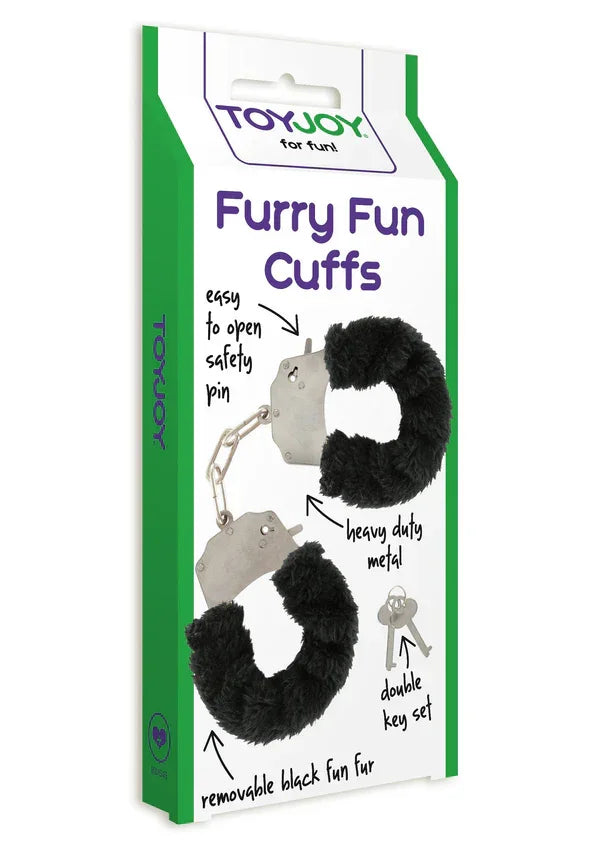 Furry Fun Cuffs by ToyJoy - Happytoys Sexshop: Toys for Feeling Happy & Easy 😊 - Discreet geleverd