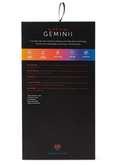 GeminiiXLR8VibratorbyNuSensuelle12 @ Happytoys Sexshop: online sex shop for Feeling Happy & Easy π the erotic store owned by a woman