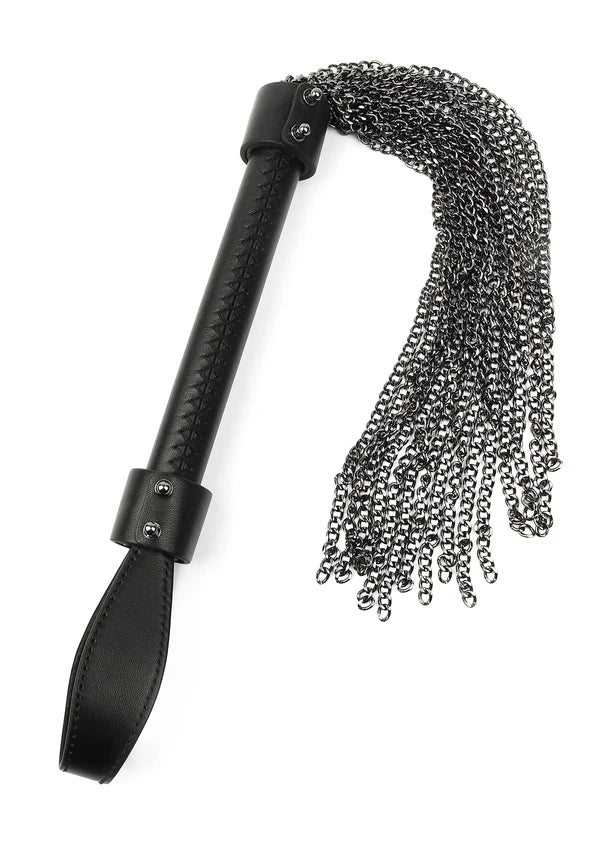 Genuine Leather Chain Whip by Hidden Desire