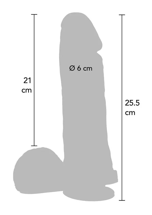 Get Real Extreme XL Dildo 10' by ToyJoy - Happytoys Sexshop: Toys for Feeling Happy & Easy 😊 - Discreet geleverd