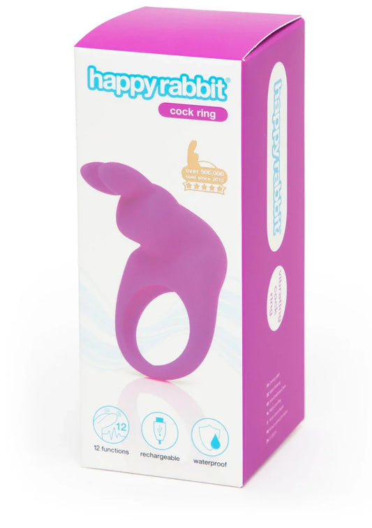 ♂ Happy Rabbit Cock Ring Purple - Happytoys Sexshop: Toys for Feeling Happy & Easy 😊 - Discreet geleverd