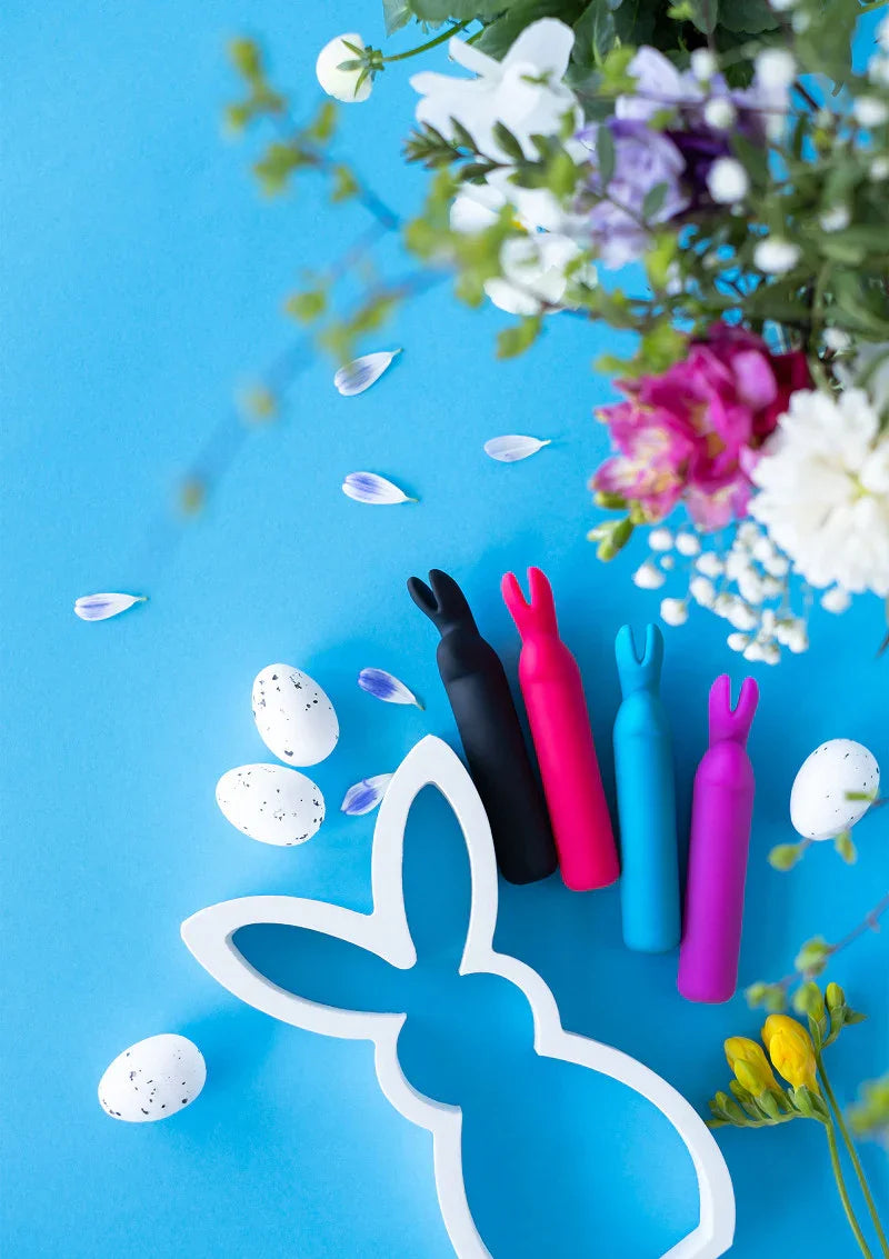 Rabbit Ears Bullet Vibrator black by Happy Rabbits - Happytoys Sexshop: Toys for Feeling Happy & Easy đ - Discreet geleverd