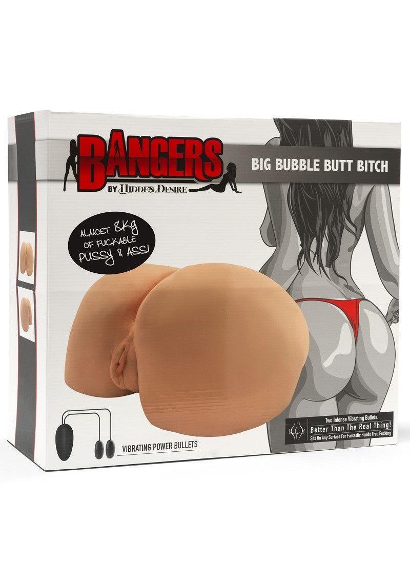 Bangers Big Bubble Butt Bitch Vibrating Masturbator by Hidden Desire - Happytoys Sexshop: Toys for Feeling Happy & Easy 😊 - Discreet geleverd