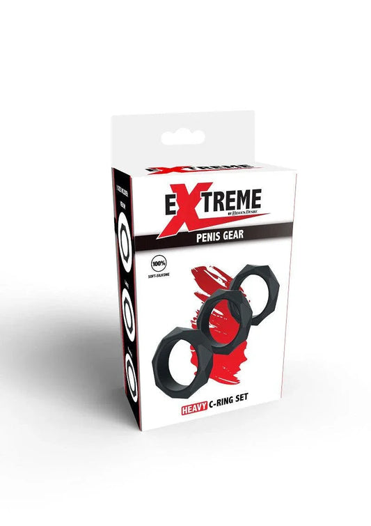ā Hidden Desire Extreme Heavy C-Ring Set - Happytoys Sexshop: Toys for Feeling Happy & Easy š - Discreet geleverd