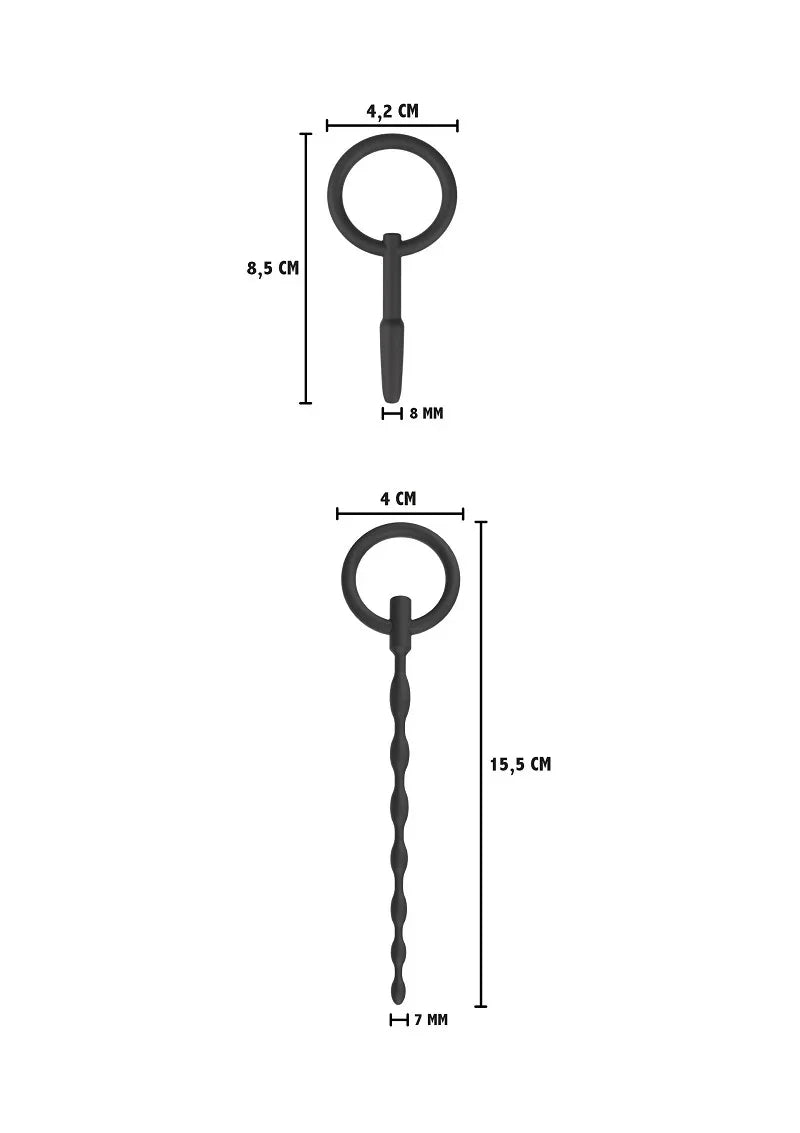 ♂ Hidden Desire Extreme Penis Plug Set Small 2 pcs - Happytoys Sexshop: Toys for Feeling Happy & Easy 😊 - Discreet geleverd