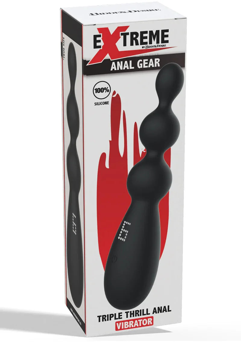 Extreme Triple Thrill Anal Vibrator by Hidden Desire - Happytoys Sexshop: Toys for Feeling Happy & Easy π - Discreet geleverd