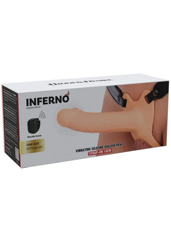 Hollow Penis Strapon Vibrating 18cm Black by Hidden Desire - Happytoys Sexshop: Toys for Feeling Happy & Easy π - Discreet geleverd