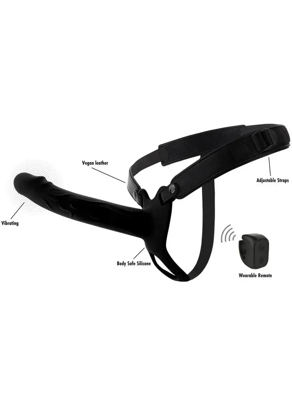 Hollow Penis Strapon Vibrating 20cm Black by Hidden Desire - Happytoys Sexshop: Toys for Feeling Happy & Easy π - Discreet geleverd