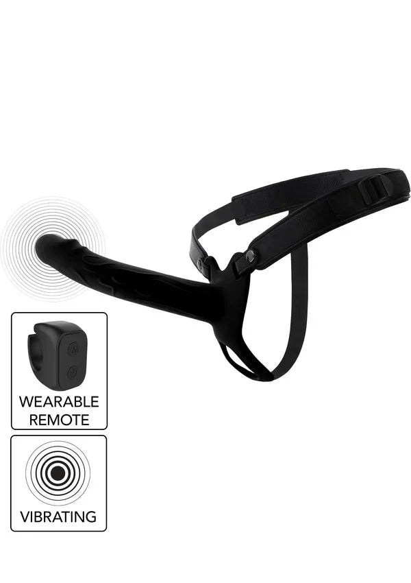 Hollow Penis Strapon Vibrating 20cm Black by Hidden Desire - Happytoys Sexshop: Toys for Feeling Happy & Easy π - Discreet geleverd