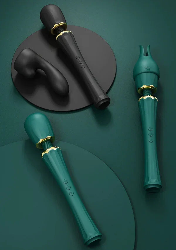 Kyro Wand Vibrator (Green) by Zalo - Happytoys Sexshop: Toys for Feeling Happy & Easy 😊 - Discreet geleverd